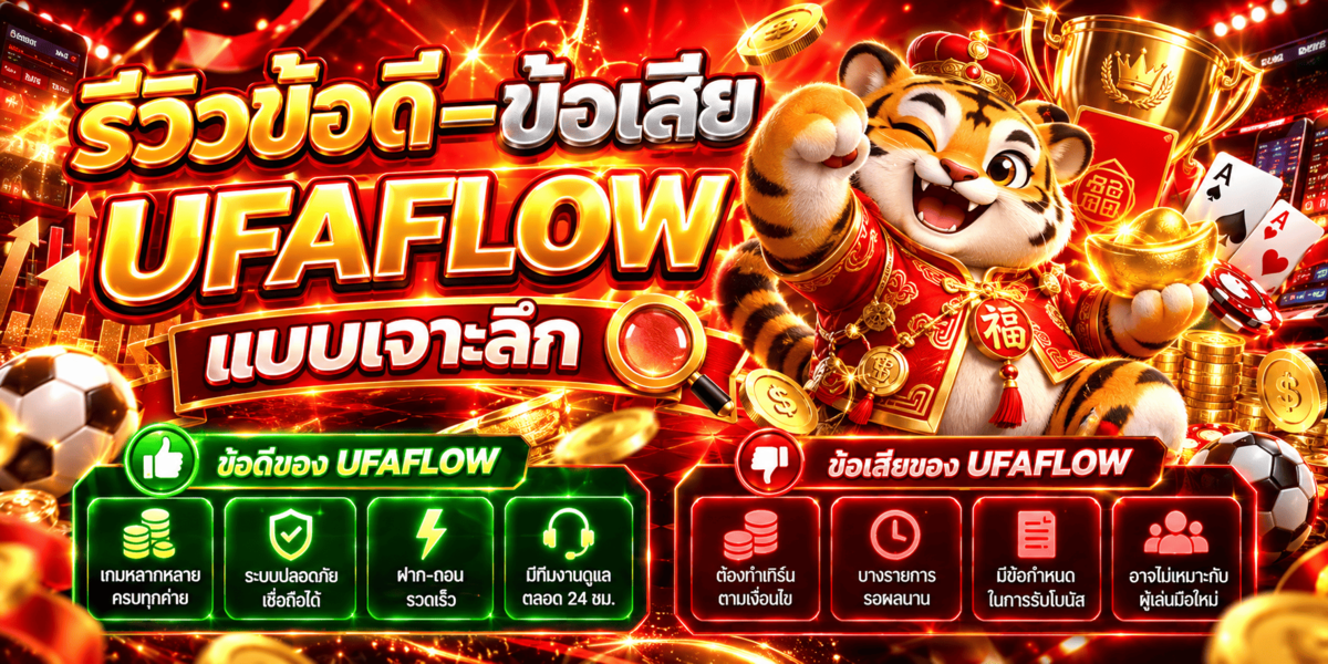รีวิวข้อดี–ข้อเสีย UFAFLOW แบบเจาะลึก